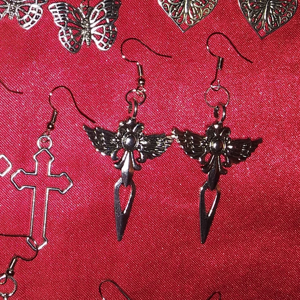 Cross earrings - Picture 4 of 7